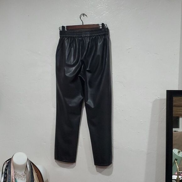 Wilfred Free Faux Leather High Rise Pants with Elastic Waist Size S - Picture 5 of 10